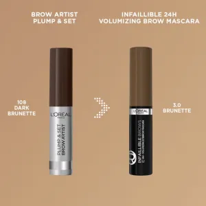 Loreal gél na obočie Plumb & Set Brow Artist Dark 4,9ml 1ks