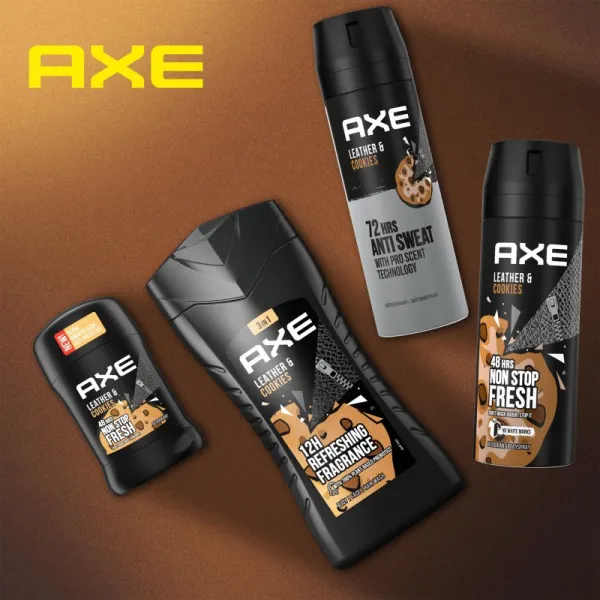 Axe Collision Leather + Cookies sprchový gél pre mužov 400 ml