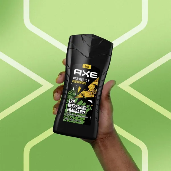 Axe Wild Green Mojito & Cedarwood sprchový gél pre mužov 400 ml