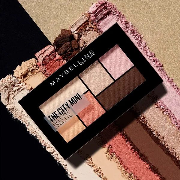 MAYBELLINE NEW YORK The City Mini Palette paletka očných tieňov odtieň 430 Downtown Sunrise 6 g