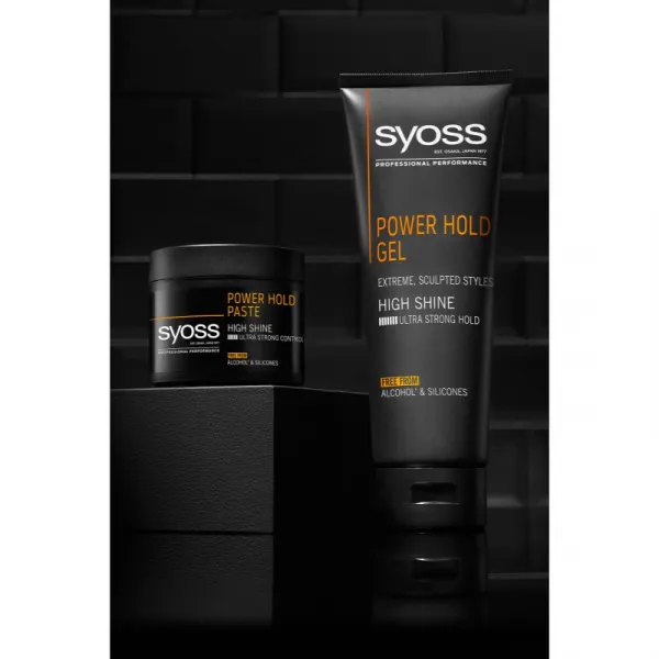 Syoss Men Power Hold tvarujúci gél s extra silnou fixáciou 250 ml