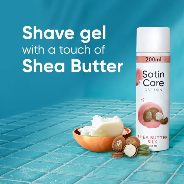 Dámsky gél na holenie Gillette Satin Care Shea Butter 200 ml