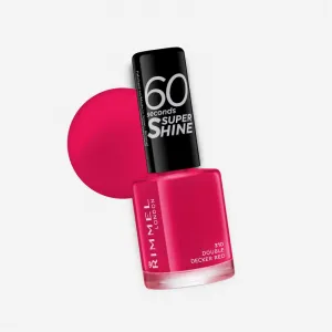 Rimmel 60 Seconds Super Shine lak na nechty odtieň 310 Double Decker Red 8 ml