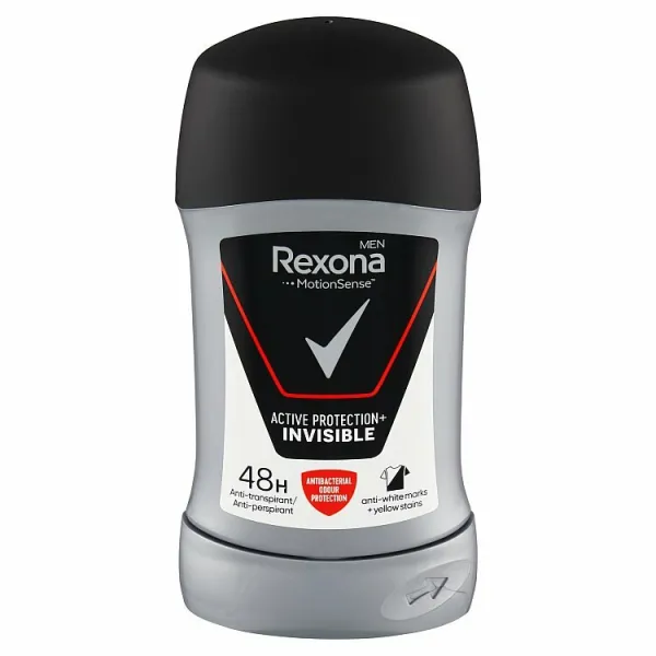Rexona Active Protection+ Antiperspirant tuhý antiperspitant pre mužov Invisible 50 ml