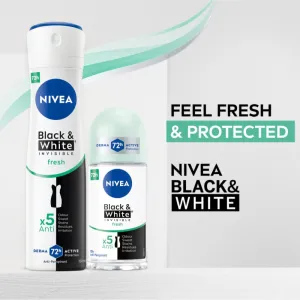 Nivea Invisible Black & White Fresh antiperspirant v spreji pre ženy 150 ml