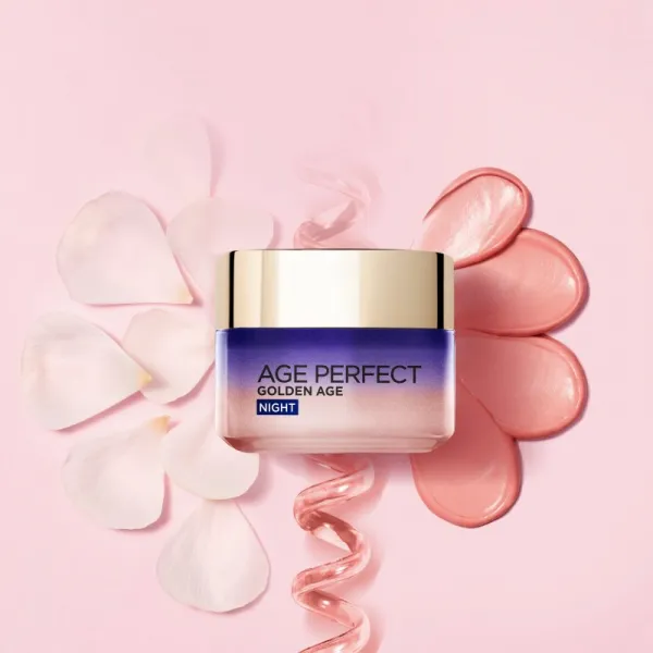 L’Oréal Paris Age Perfect Golden Age nočný protivráskový krém pre zrelú pleť 60+ 50 ml