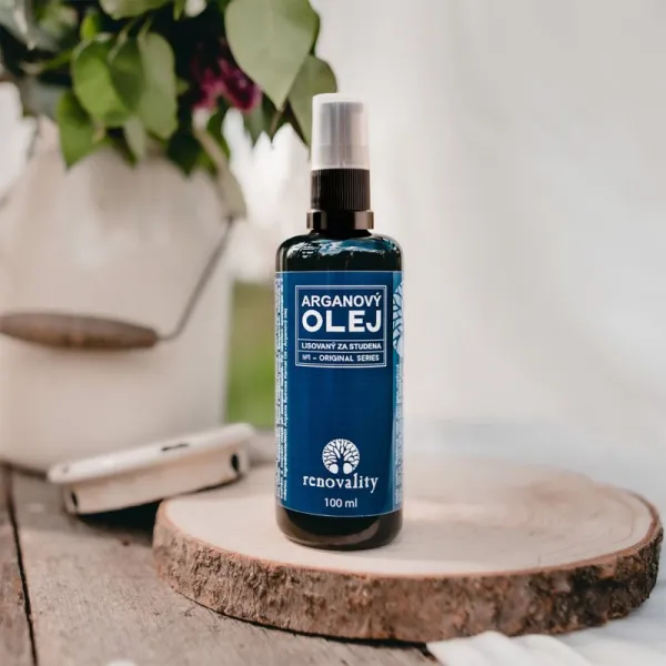 Renovality Original Series Arganový olej lisovaný za studena pleťový olej pre všetky typy pleti 100 ml