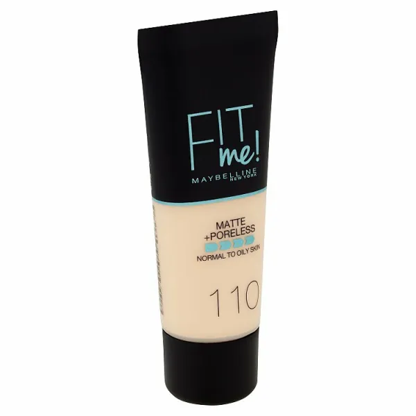MAYBELLINE NEW YORK Fit Me! Matte+Poreless zmatňujúci make-up pre normálnu až mastnú pleť odtieň 110 Porcelain 30 ml