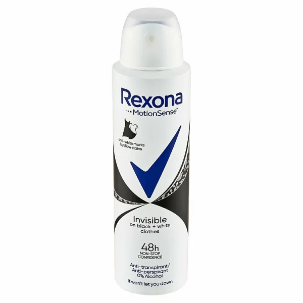 Rexona Invisible on Black + White Clothes Antiperspirant antiperspirant v spreji (48h) 150 ml
