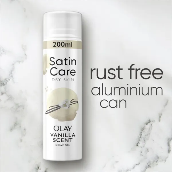 Gillette Satin Care Olay Vanilla Dream gél na holenie 200 ml