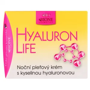 Bione Cosmetics Hyaluron Life nočný pleťový krém s kyselinou hyalurónovou 51 ml