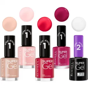 Rimmel Super Gel Step 2 vrchný ochranný lak na nechty s leskom 12 ml