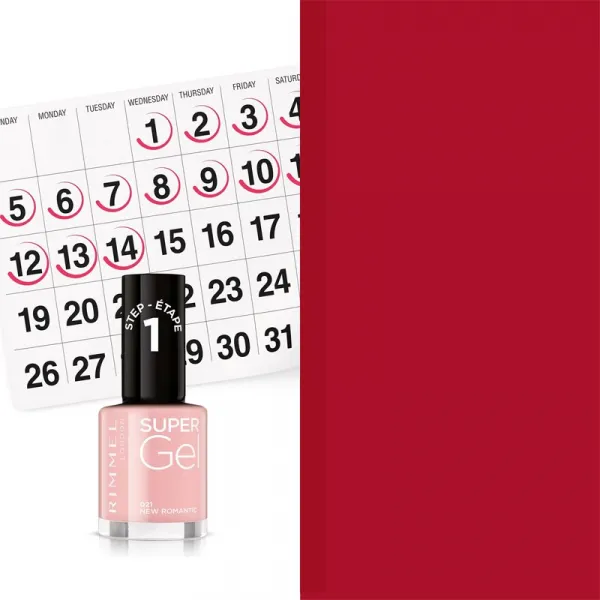 Rimmel London Super Gel By Kate Lak na nechty 12 ml 021 New Romantic