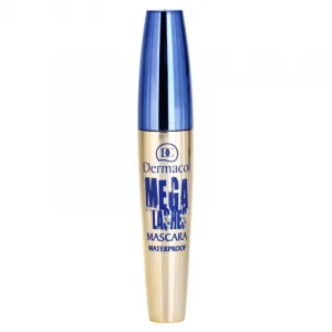 Dermacol Mega Lashes vodeodolná riasenka pre objem odtieň Black 12.5 ml