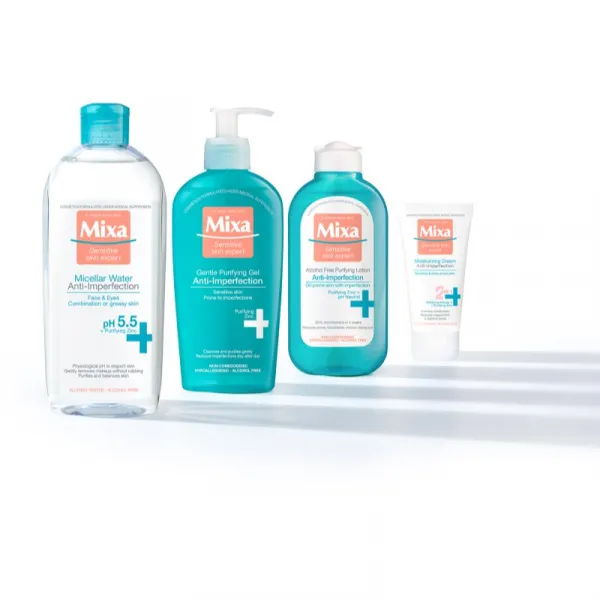 MIXA Anti-Imperfection čistiaci pleťový gél bez obsahu mydla 200 ml