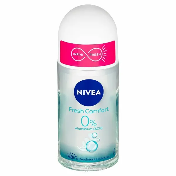 Nivea Fresh Comfort dezodorant roll-on bez obsahu hliníkových solí 48h 50 ml