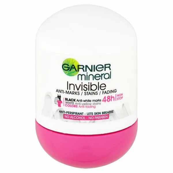 Garnier Mineral Invisible antiperspirant roll-on pre ženy 48h 50 ml