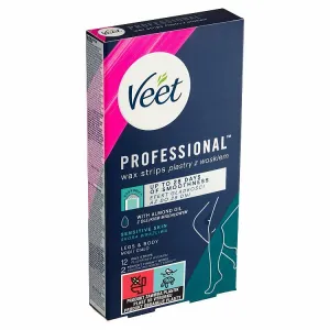 Veet Professional Sensitive Skin voskové depilačné pásiky pre citlivú pokožku 12 ks