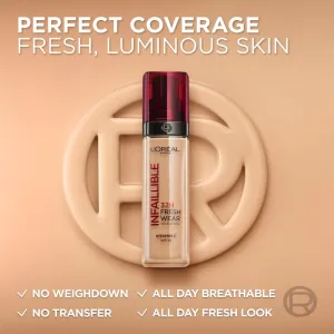 L’Oréal Paris Infaillible 32H Fresh Wear dlhotrvajúci tekutý make-up odtieň 140 Golden Beige 30 ml