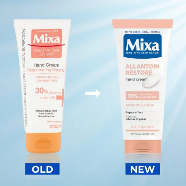 MIXA Anti-Dryness krém na ruky a nechty pre extra suchú pokožku 100 ml