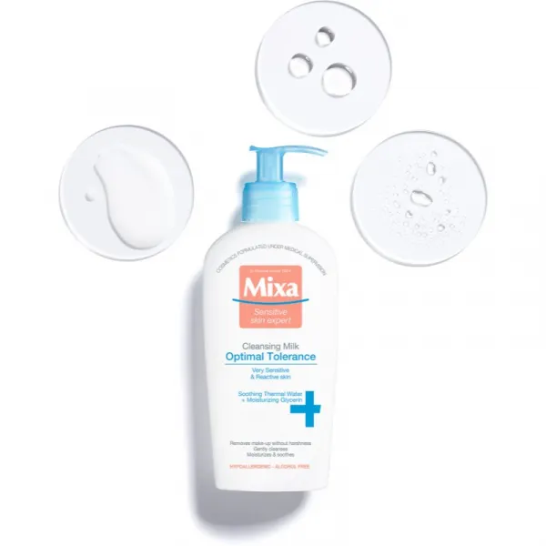MIXA Optimal Tolerance odličovacie mlieko 200 ml