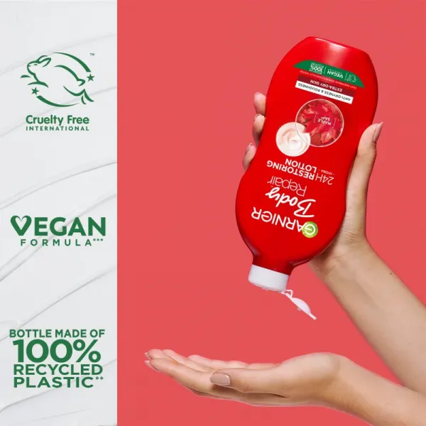 Garnier Repairing Care regeneračné telové mlieko pre veľmi suchú pokožku 400 ml