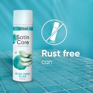 Gillette Satin Care Aloe Vera gél na holenie pre ženy 200 ml
