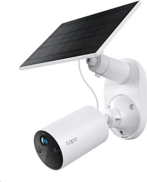 TP-Link Tapo C410 KIT venkovní kamera, solární panel (3MP, 2K QHD, 1296p, IR 9m, WiFi, micro SD card, IP65)