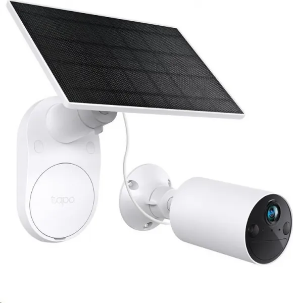 TP-Link Tapo C410 KIT venkovní kamera, solární panel (3MP, 2K QHD, 1296p, IR 9m, WiFi, micro SD card, IP65)
