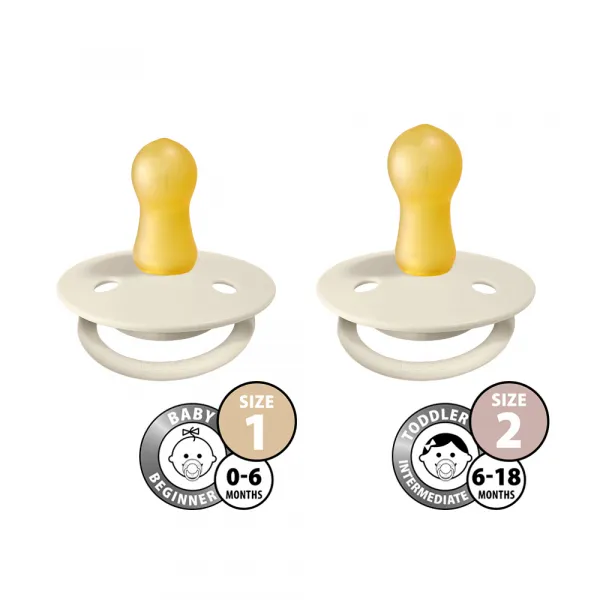 BIBS De Lux cumlíky z prírodného kaučuku 2 ks, veľkosť 1, Nordic Mint/Island Sea,BIBS De Lux cumlíky z prírodného kaučuku 2 ks, veľkosť 1, Nordic Mint