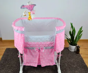 Kolíska Sweet Melody s diaľkovým ovládaním krémová