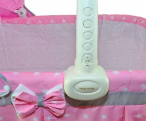 Kolíska Sweet Melody s diaľkovým ovládaním krémová