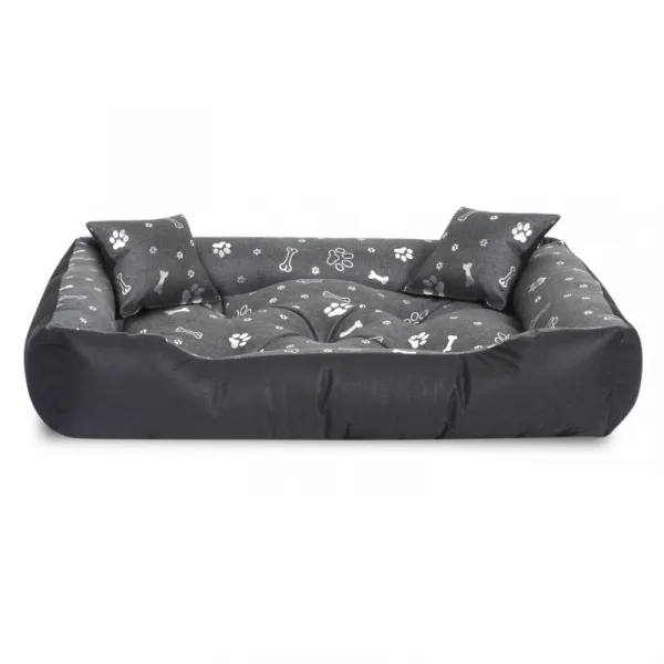 JAKS Vodeodolný pelech pre psa a mačku silver bones Pelech veľkosti: 75 x 65 cm