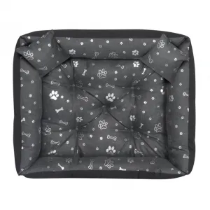 JAKS Vodeodolný pelech pre psa a mačku silver bones Pelech veľkosti: 75 x 65 cm