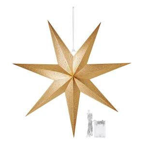 Weltbild LED hvězda Golden Shine, 60 cm