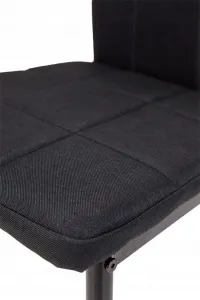 Súprava 4 stoličiek do jedálne, čierna