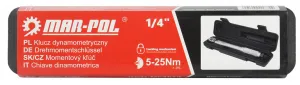 MARPOL Kľúč dynamometrický momentový 1/4" 5-25Nm