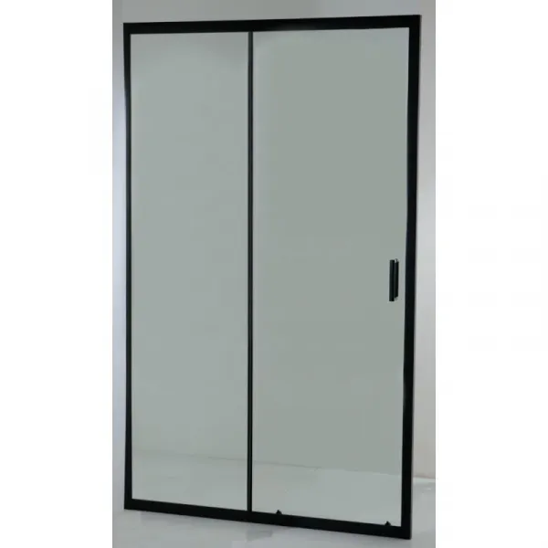OLSEN SPA - Sprchové dvere do niky TREOS NEW BLACK - FARBA rámu - Čierna matná, Rozmer A - 100, Smer zatvárania - Univerzálne Ľavé / Pravé, Výplň - Číre bezpečnostné sklo - 6 mm OLBTREO100BC