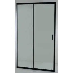 OLSEN SPA - Sprchové dvere do niky TREOS NEW BLACK - FARBA rámu - Čierna matná, Rozmer A - 100, Smer zatvárania - Univerzálne Ľavé / Pravé, Výplň - Číre bezpečnostné sklo - 6 mm OLBTREO100BC