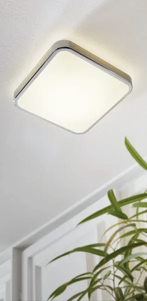 MANILVA 1 koupelnové stropní LED svítidlo 290x290mm, 16W, IP44, 230V 96229
