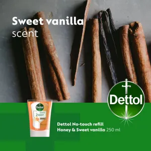 Dettol Soft on Skin Kids No-Touch Refill náplň do bezdotykového dávkovača mydla Honey & Vanilla 250 ml