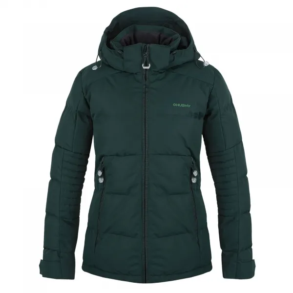 Husky  Norel L dark green, M Dámska plnená zimná bunda