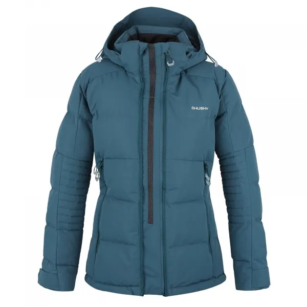Husky  Norel L dark green, M Dámska plnená zimná bunda