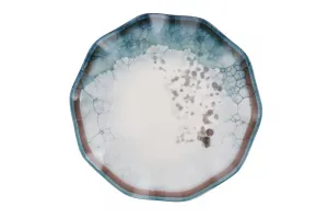 Hermia Porcelánová sada 24 ks talířů Abstract I bílá/modrá