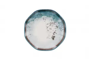 Hermia Porcelánová sada 24 ks talířů Abstract I bílá/modrá