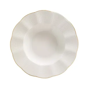 Hermia Porcelánová sada 24 ks talířů Creamy Gold bílá/zlatá