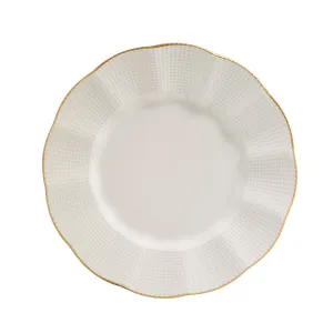 Hermia Porcelánová sada 24 ks talířů Creamy Gold bílá/zlatá