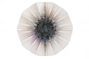 Hermia Porcelánová sada 24 ks talířů Abstract bílá/modrá