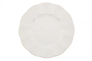Hermia Porcelánová sada 24 ks talířů Creamy Gold bílá/zlatá