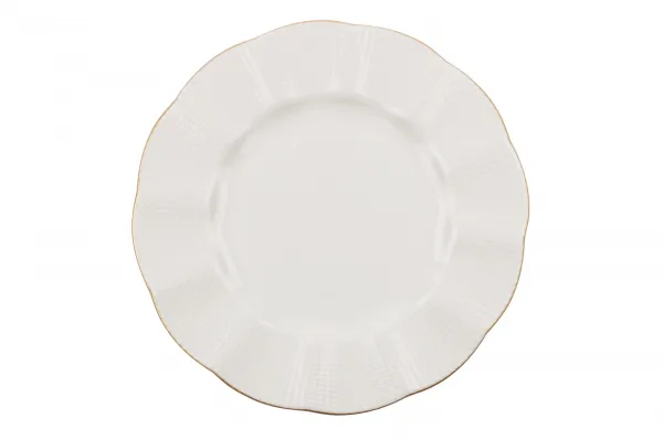 Hermia Porcelánová sada 24 ks talířů Creamy Gold bílá/zlatá